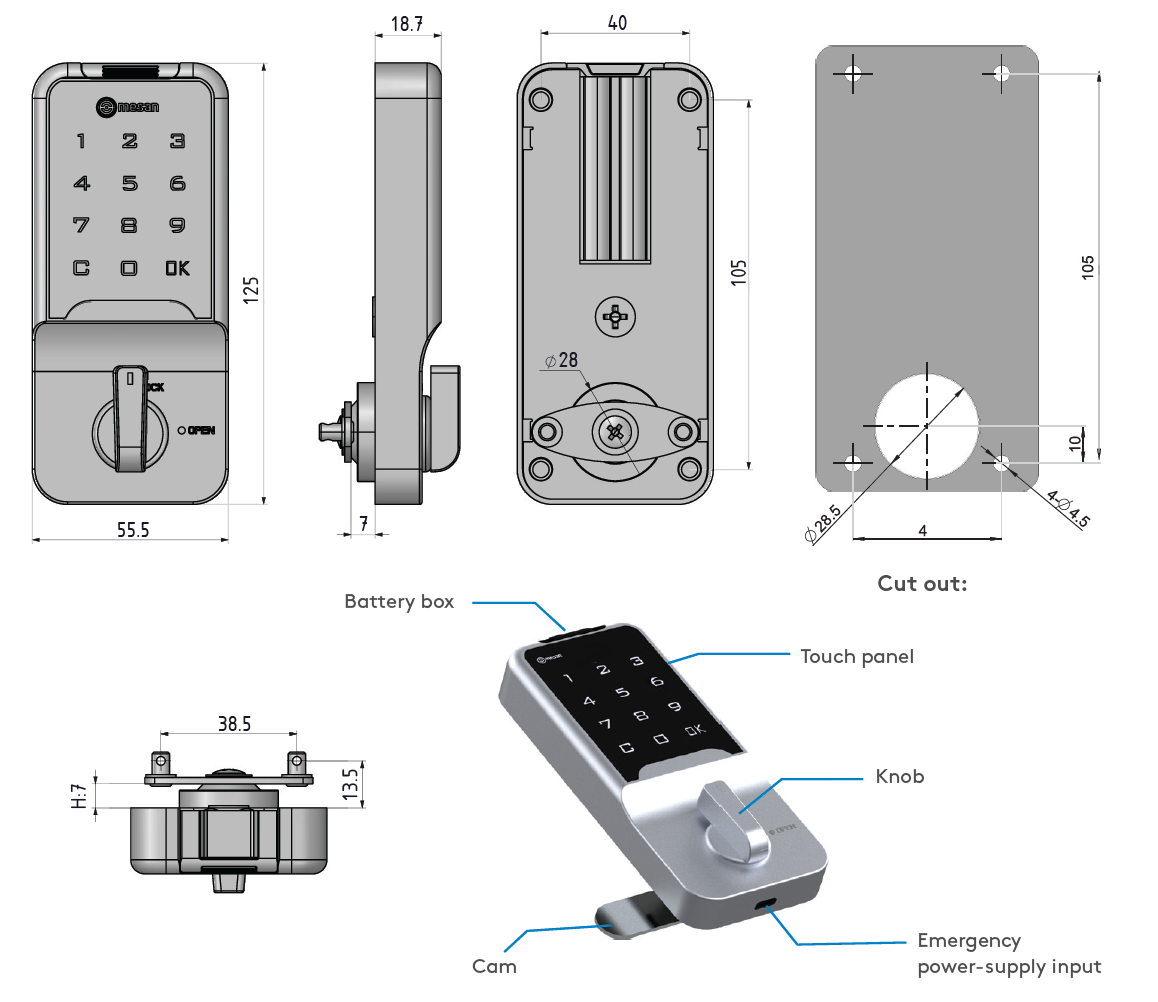 Essentra Mesan Electronic Locking System